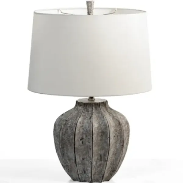 Table Lamps-Kirkland's Home Jaxson Stone Gray Table Lamp White