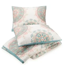 Quilts-Kirkland's Home Jessica Simpson Blue Pompeii King Quilt Set Blue/White