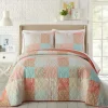 Quilts-Kirkland's Home Jessica Simpson Coral Ikigai King Quilt Set Pink/Blue