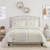 Quilts-Kirkland's Home Jessica Simpson Floral Endora Queen Quilt Set White