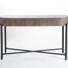 Console Tables-Kirkland's Home Jodi Mango Wood Console Table Gray/Black