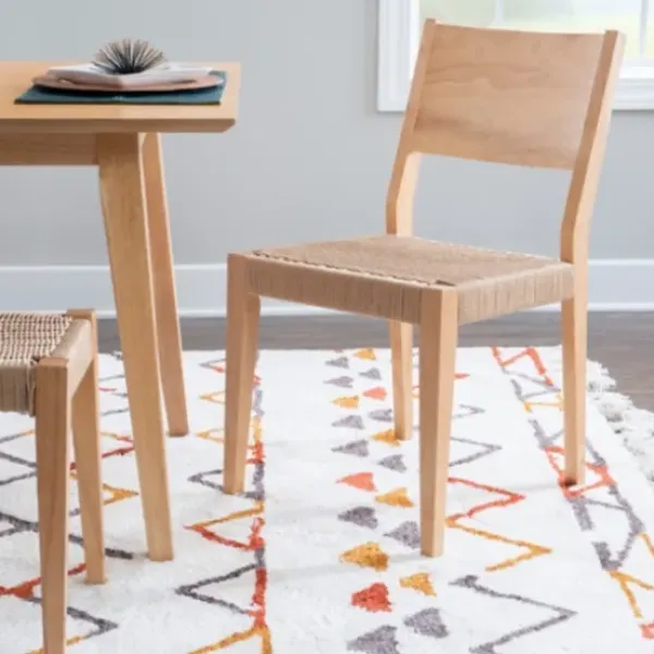 Dining Chairs-Kirkland's Home Judith Natural Woven Rope Dining Chairs, Set Of 2 Tan