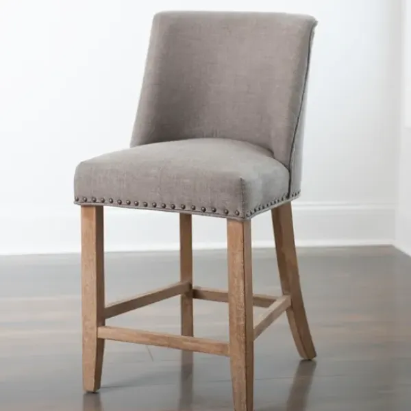 Bar Stools & Counter Height Stools-Kirkland's Home Julia Counter Stool Gray