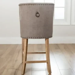 Bar Stools & Counter Height Stools-Kirkland's Home Julia Counter Stool Gray