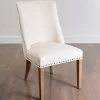 Dining Chairs-Kirkland's Home Julia Cream Upholstered Dining Chair Ivory