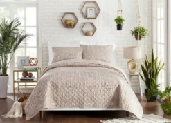 Quilts-Kirkland's Home Justina Blakeney Abrazo 3-Pc. Queen Quilt Set Tan