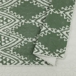 Quilts-Kirkland's Home Justina Blakeney Aisha Queen Quilt Set Green