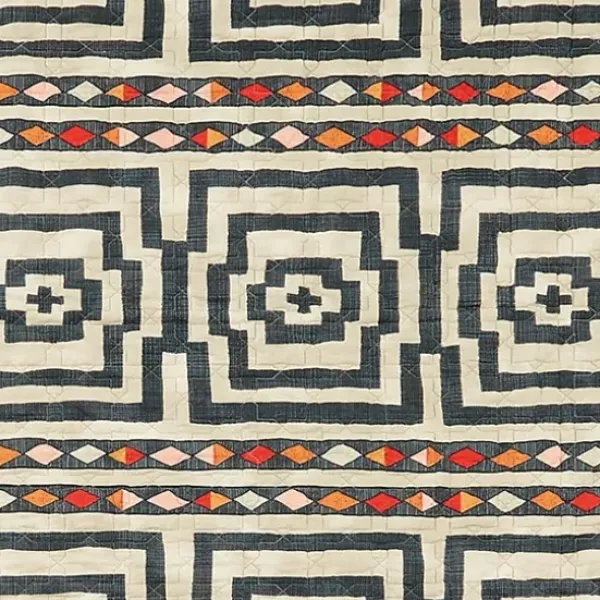 Quilts-Kirkland's Home Justina Blakeney Black Hypnotic King Quilt Set Black/White