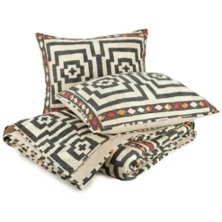 Quilts-Kirkland's Home Justina Blakeney Black Hypnotic Queen Quilt Set Black/White