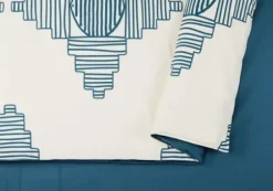 Duvets-Kirkland's Home Justina Blakeney Blue All Dance Queen Duvet Set Blue/White