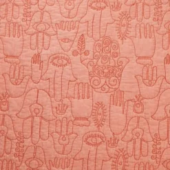 Quilts-Kirkland's Home Justina Blakeney Blush Hamsa King Quilt Set Pink
