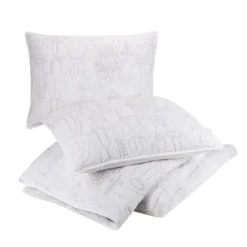 Quilts-Kirkland's Home Justina Blakeney Cloud Hamsa King Quilt Set White