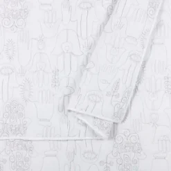 Quilts-Kirkland's Home Justina Blakeney Cloud Hamsa King Quilt Set White