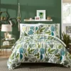 Duvets-Kirkland's Home Justina Blakeney Green Jardin Queen Duvet Set Green/Blue/White