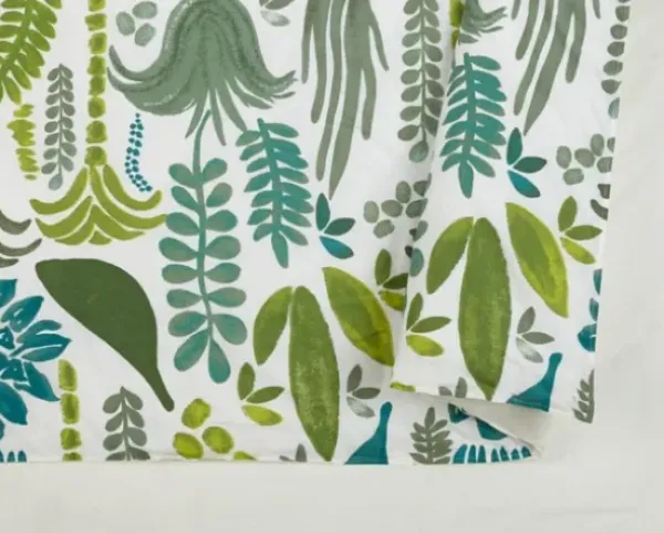 Duvets-Kirkland's Home Justina Blakeney Green Jardin Queen Duvet Set Green/Blue/White