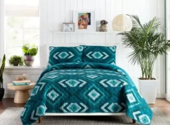 Quilts-Kirkland's Home Justina Blakeney Midway 3-Pc. King Quilt Set Blue
