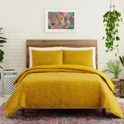 Duvets-Kirkland's Home Justina Blakeney Nature King Duvet Set Yellow