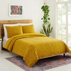 Duvets-Kirkland's Home Justina Blakeney Nature King Duvet Set Yellow