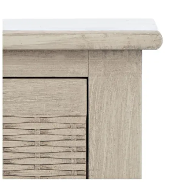 Accent & End Tables-Kirkland's Home Karson Carved Turned Legs Accent Table Gray