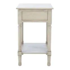 Accent & End Tables-Kirkland's Home Karson Carved Turned Legs Accent Table Gray