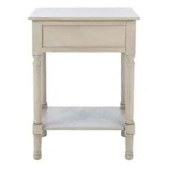Accent & End Tables-Kirkland's Home Karson Carved Turned Legs Accent Table Gray