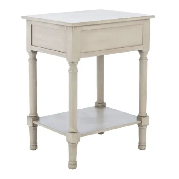 Accent & End Tables-Kirkland's Home Karson Carved Turned Legs Accent Table Gray