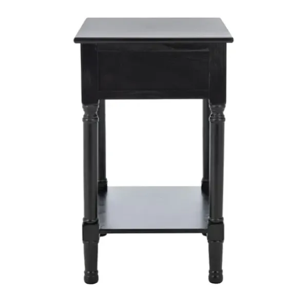 Accent & End Tables-Kirkland's Home Karson Carved Turned Legs Accent Table Black