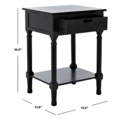 Accent & End Tables-Kirkland's Home Karson Carved Turned Legs Accent Table Black