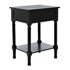 Accent & End Tables-Kirkland's Home Karson Carved Turned Legs Accent Table Black