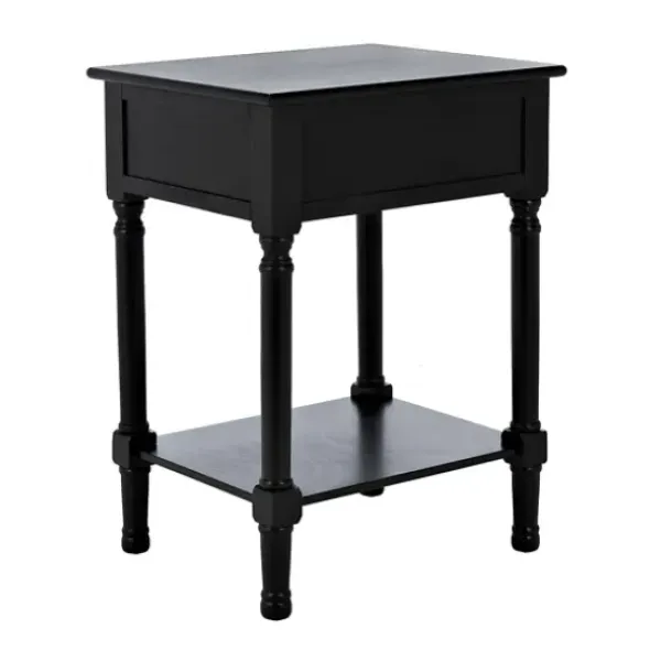 Accent & End Tables-Kirkland's Home Karson Carved Turned Legs Accent Table Black