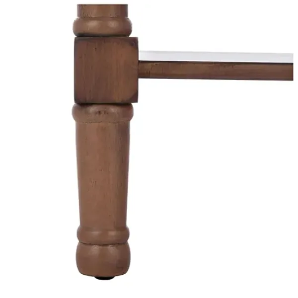 Accent & End Tables-Kirkland's Home Karson Carved Turned Legs Accent Table Brown