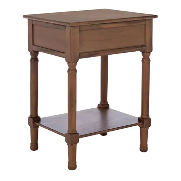Accent & End Tables-Kirkland's Home Karson Carved Turned Legs Accent Table Brown