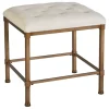 Benches & Ottomans-Kirkland's Home Katherine Backless Vanity Stool Tan