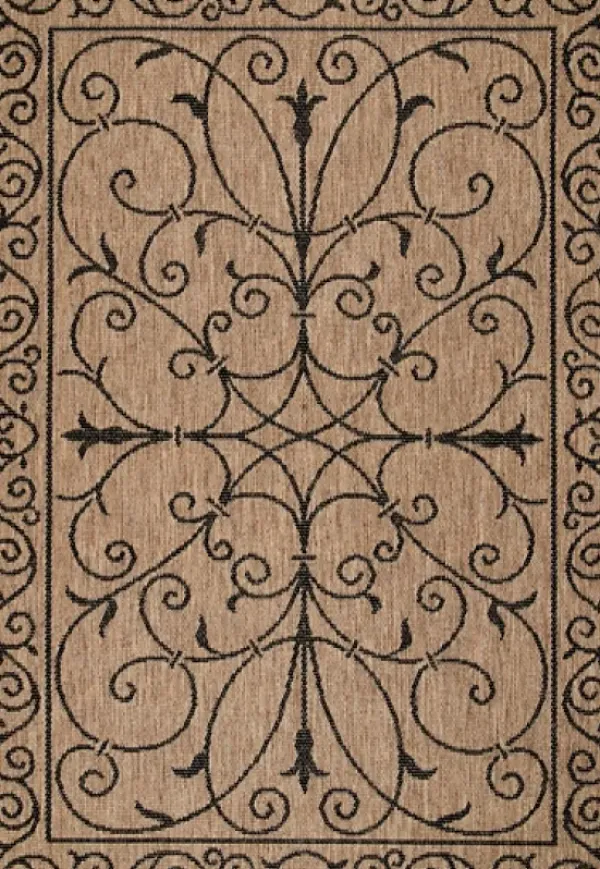Outdoor Rugs-Kirkland's Home Kaya Rust Gradient Indoor/Outdoor Area Rug, 6X9 Orange
