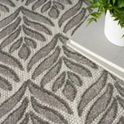 Outdoor Rugs-Kirkland's Home Kaya Rust Gradient Indoor/Outdoor Area Rug, 4X7 Orange