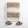 Blankets & Throws-Kirkland's Home Khaki Montauk Cotton Tufted Throw Tan