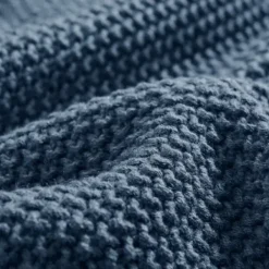 Blankets & Throws-Kirkland's Home King Rylan Knit Blanket Blue