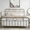 Beds & Headboards-Kirkland's Home King Size Bronze Pipe Bed Frame Brown