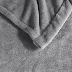 Blankets & Throws-Kirkland's Home King Ultra Soft Plush Heated Blanket Gray