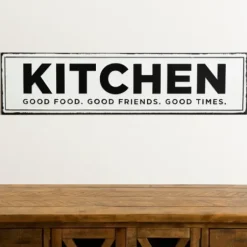 Wall Quotes & Signs-Kirkland's Home Kitchen Good Food Good Friends Good Times Plaque White