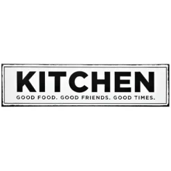 Wall Quotes & Signs-Kirkland's Home Kitchen Good Food Good Friends Good Times Plaque White