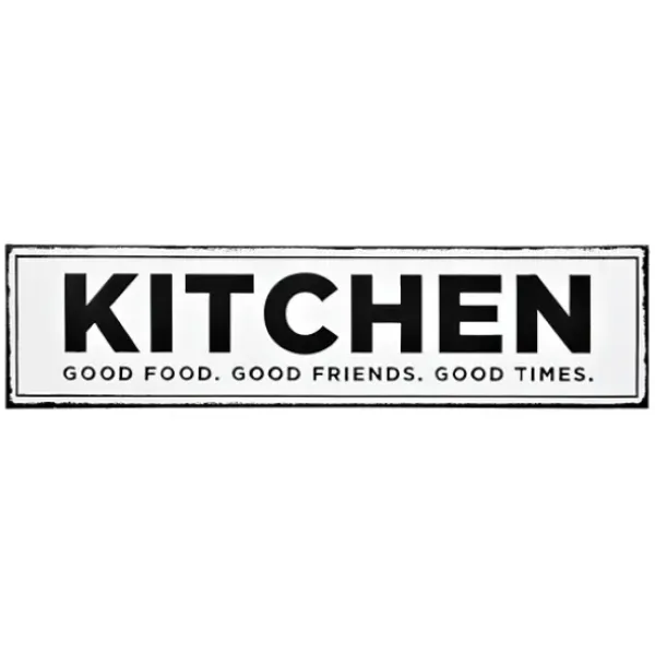 Wall Quotes & Signs-Kirkland's Home Kitchen Good Food Good Friends Good Times Plaque White