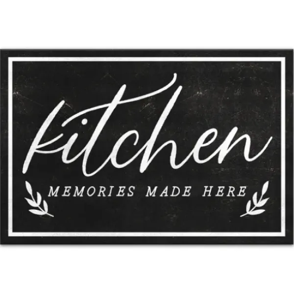 Wall Quotes & Signs-Kirkland's Home Kitchen Memories Canvas Wall Plaque Black/White