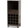 Cabinets & Sideboards-Kirkland's Home Kitredge Dark Wine Cabinet Brown