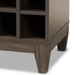 Cabinets & Sideboards-Kirkland's Home Kitredge Dark Wine Cabinet Brown