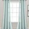 Curtains & Drapes-Kirkland's Home Knotted Curtain Panel Set, 84 In. Blue
