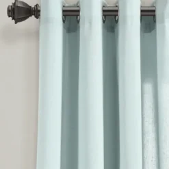 Curtains & Drapes-Kirkland's Home Knotted Curtain Panel Set, 84 In. Blue