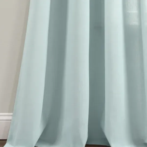 Curtains & Drapes-Kirkland's Home Knotted Curtain Panel Set, 84 In. Blue