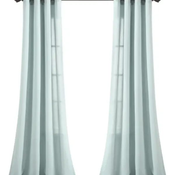 Curtains & Drapes-Kirkland's Home Knotted Curtain Panel Set, 84 In. Blue