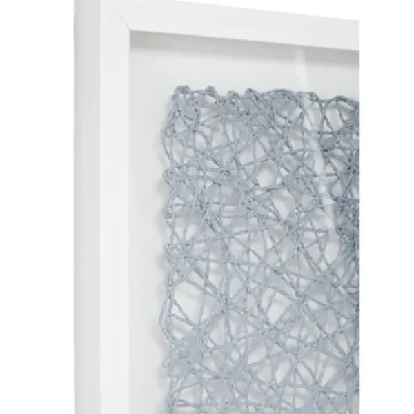 Framed Art-Kirkland's Home Knotted String 2-Pc. Shadow Box Set Green/Blue/White